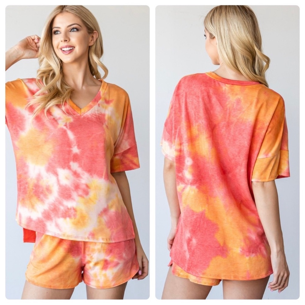 Tie Dye Shorts and Top Set